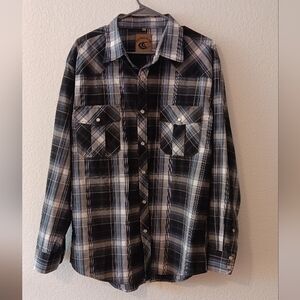 Coevals Club Plaid Casual Long Sleeve Shirt Size Large
